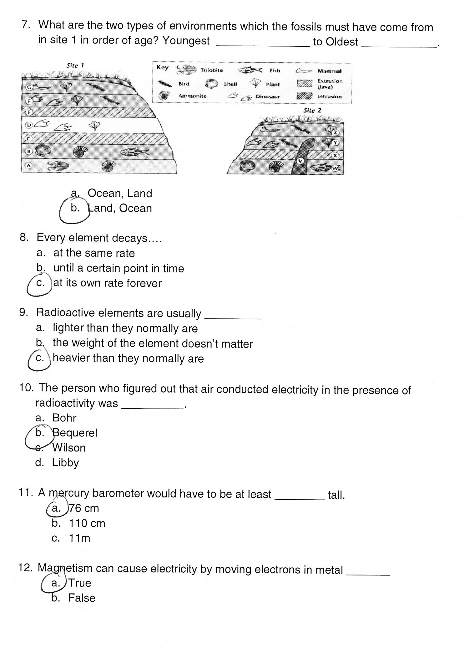 2009: 4th Quarter Assignments 8th Grade Earth Science – Crowderious Maximus